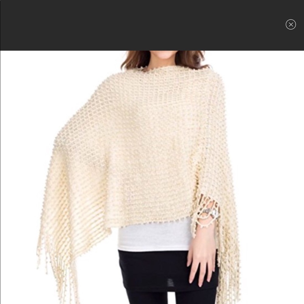 🎁 NWT Sax Knit Poncho